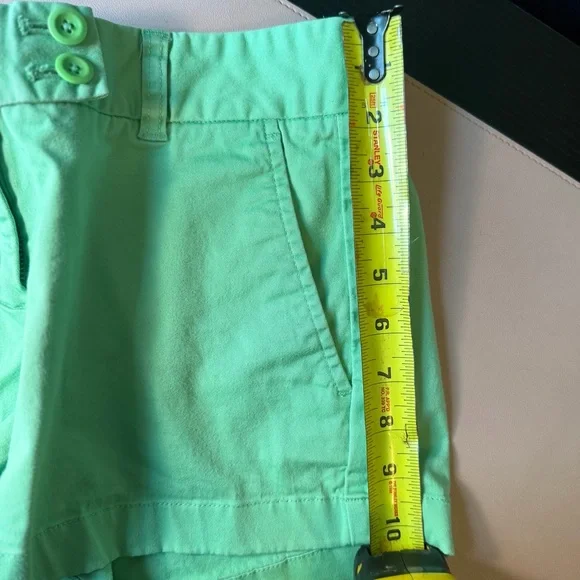 Vineyard Vines Women’s Size 0 Green Cotton Shorts Preppy Classic Summer - Picture 8 of 11